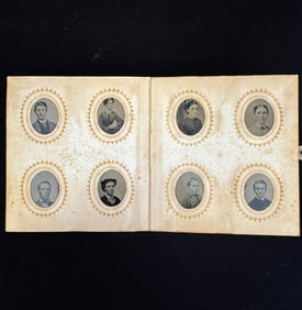 Miniature Photo Album with Tin Types