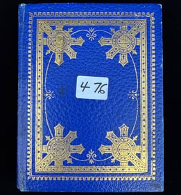 Small-sized Blue Photo Album with Some Tin Types