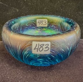 Saks Fifth Aveenue Art Glass Bowl. Tiffany?  Loetz?