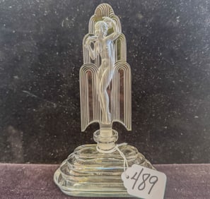 Czech Art Deco Nude Perfume Bottle