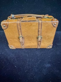 Handmade Stitched Miniture Suitcase