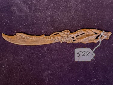 Antique Bronze Ornate Letter Opener