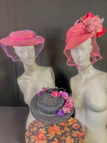 Group of Three 1930's Ladies Hats