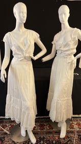 Victorian Eyelette Lace Petticoats and shirtwaists