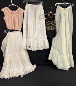 Victorian Group of Fancy Petticoats, More