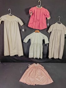 Group of Victorian Children's Dresses