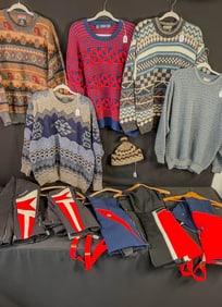 Vintage Group of Men's Sweaters and Ski wear