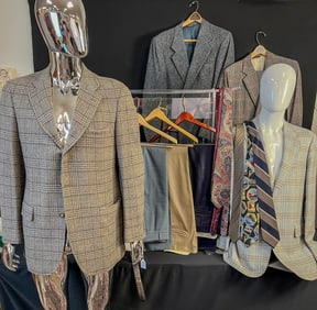 Group of Men's Quality Blazers, Ties, Slacks, cashmere, More!