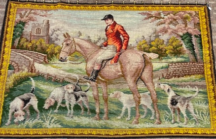 1920's tapestry of Hunt Scene