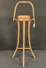 Wicker Standing Ashtray 1900-1920