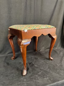 Queen Anne Mahogany Stool