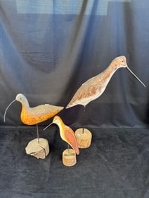 Signed Jerad Sand Piper & 2 Other Shore Birds