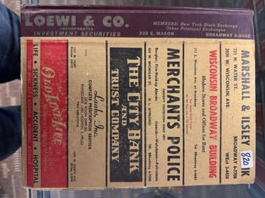 1959 Milwaukee Directory with Great Advertisement