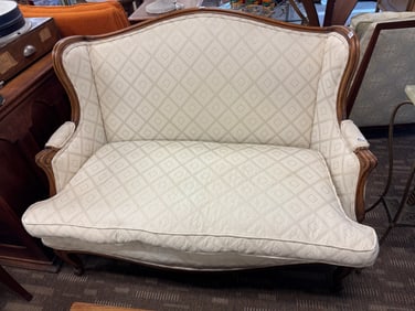 Down-Filled French Love Seat