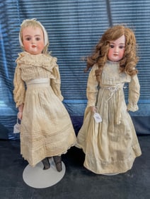 Pair of Armand Marseille Bisque Head Dolls Series 370