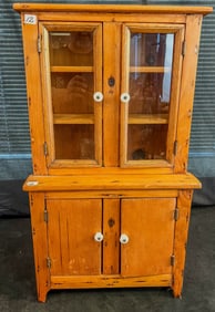 Victorian Pine Doll Cupboard