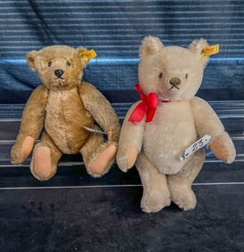 2 Steiff Articulated Teddy Bears