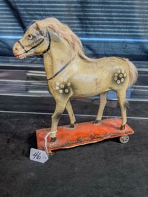 Pull Toy Horse C. 1900