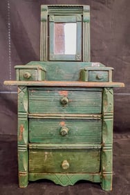 Folk Art Victorian Doll Dresser