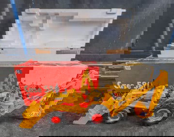 Case 580 PlasticContruction King Backhoe in it's orig. Box C.1960's-Hong Kong