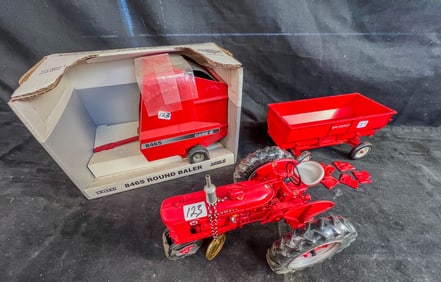 3 Ertl 1/16 Scale die cast metal Farm Toys, Farmall Precison Series Super M Tractor, Farmall