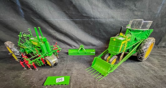 2 Ertl John Deere1/16 Die Cast Tractors, Precision ClassicModel 720, Model A With Cultivator