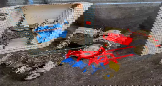 3 Ertl 1/16 Scale Die Casrt Farm Toys, Ford 4630 Tractor, Ford 1953 Model 640 Precision Series 8