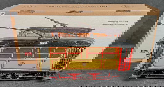 Paya Tin Litho Reproduction of 1923 Tranvia Streetcar