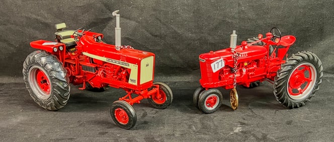 2 Ertl Precision Series Farmall 1/16 Scale Die Cast Tractors, Limited Edition #706, Famall "M"