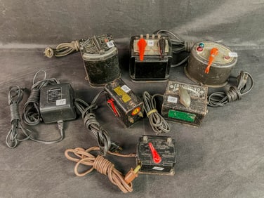 Group of 7 Vintage Model Trrain Transformers