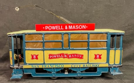 Powell and Mason Tin Litho Srtreetcar