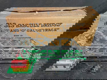 Vintage Lionel O Gauge #313 Bascule Bridge in Original Box c. Late 1940's