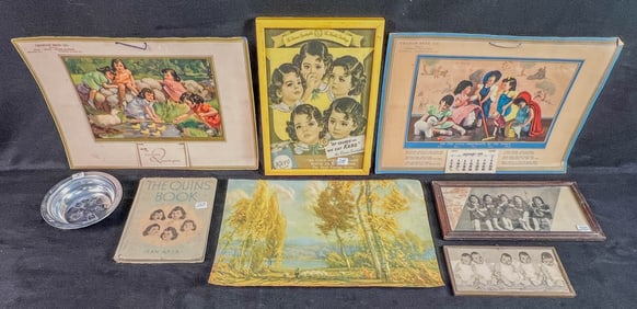 Group of Dionne Quintuplettes ephemera c. 1930's/40's