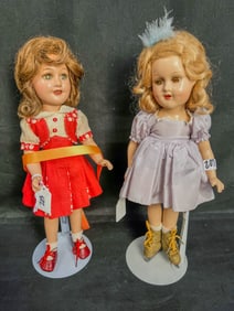 Sonja Henie Madame Alexander Doll, Ideal Deanna Durbin Doll c.1940's