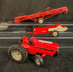 1/16 Scale International Tractor and Two Tru Scale Spreaders