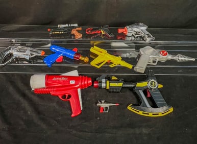 Group of 10 Assorted Space Ray Guns