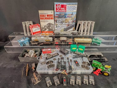 Mixed Group of Vintage Train Accessories, Cars, Parts, More!