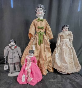 Antique Group of China Head Dolls