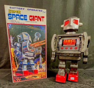 Mataru House Super Space Giant Pressed metal Robot, NIB