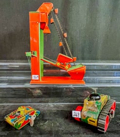 Wolverine TIn Sand/Gravel Loading Toy c.1940's, More!