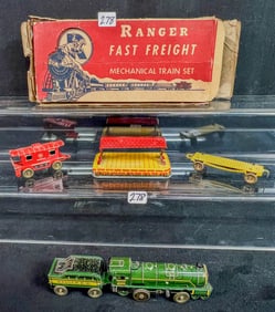 Ranger Fast Freight Tin Litho Train Set C.1950's