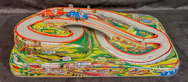 Ohio Arts tin litho Techno FIx Rally 66 c.1960