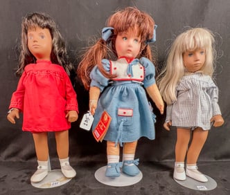 2 Sasha Dolls and a Modern Lenci Doll