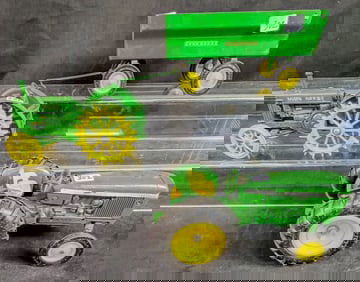 3 Vintage Ertl Die-cast Metal Joun Deere Farm Toys