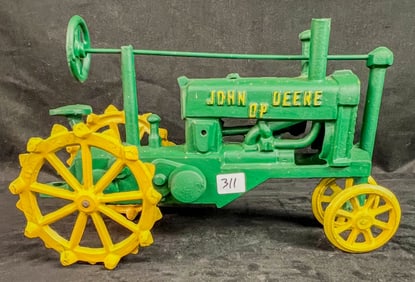 Vintage John Deere Cast Iron Tractor