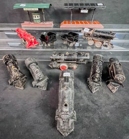 Pre-war MIxed Group of Key wind Engines and parts, More!