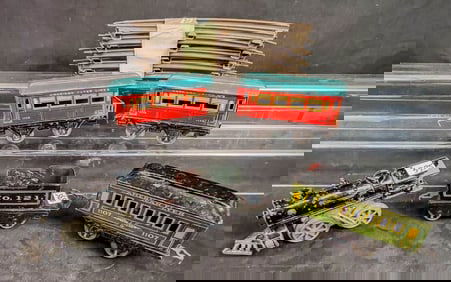 Pre-war O Gauge American Flyer#10  Engine and cars