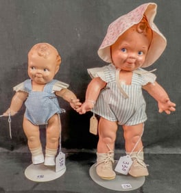 2 Scootles Dolls c1930's