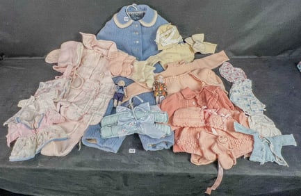 Group of 1930's/40's Doll and Baby Clothing, More!