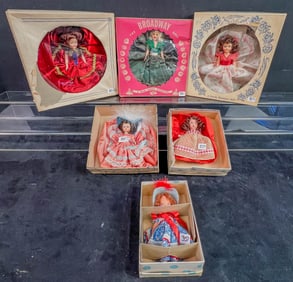 Vintage Group of Dolls in Boxes  1940's/50's